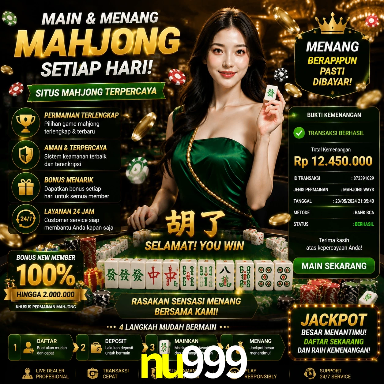 Ganhar e sacar na nu999